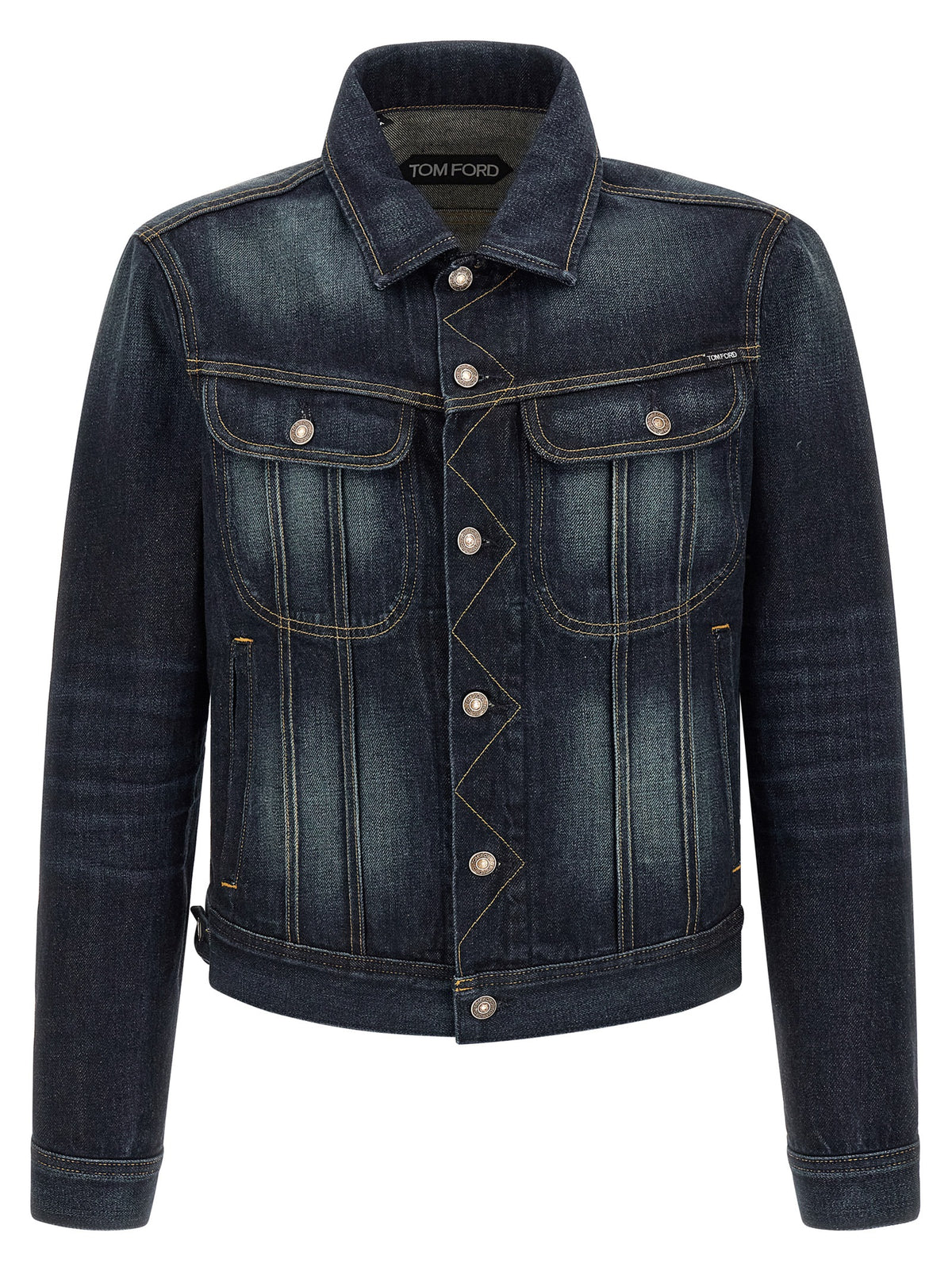 Tom Ford Blaue Jeansjacke aus Baumwolle