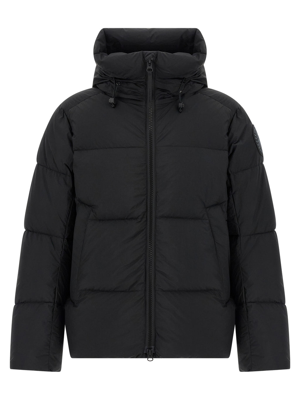 Canada Goose Schwarze Polyamid-Jacke in voller Länge