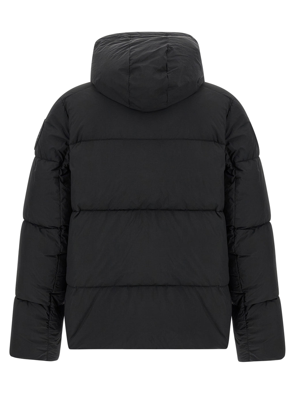 Canada Goose Schwarze Polyamid-Jacke in voller Länge