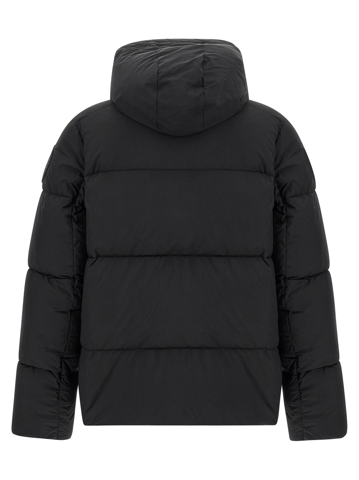 Canada Goose Schwarze Polyamid-Jacke in voller Länge