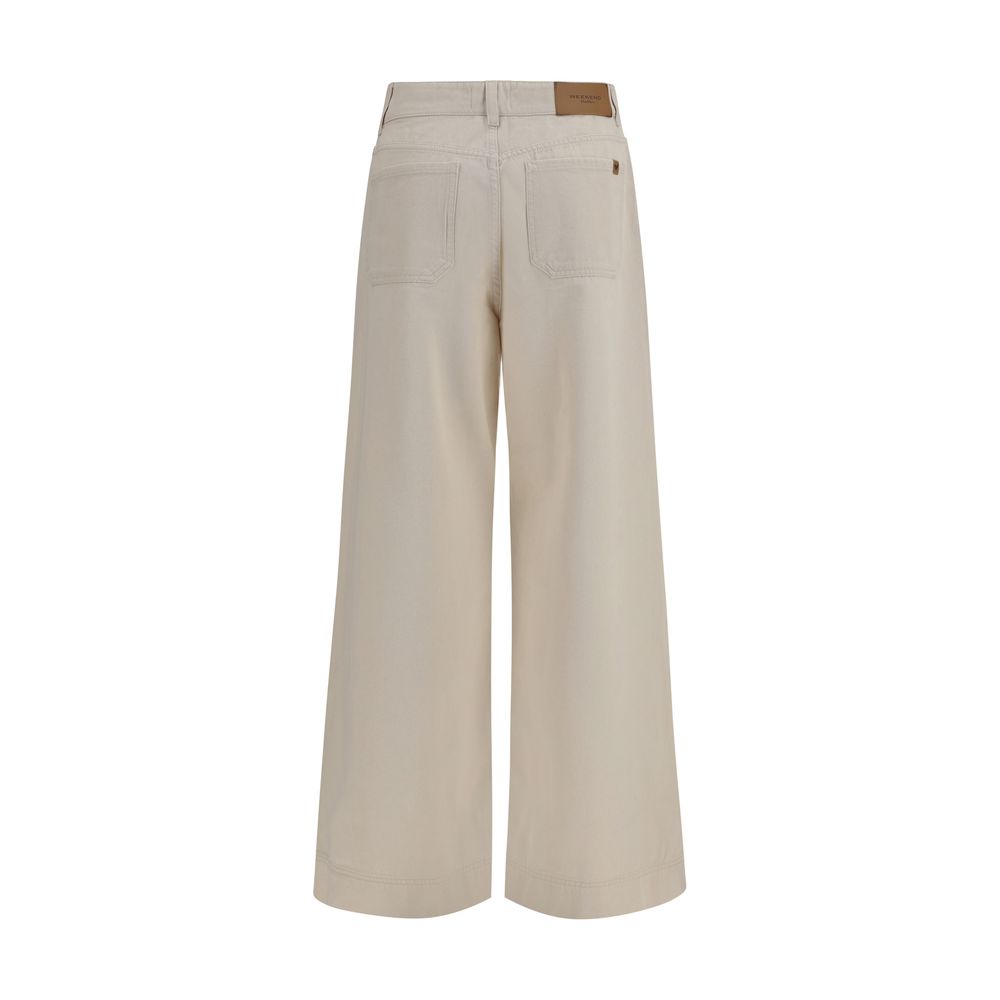 Max Mara Weiße Baumwollhose im Casual-Look