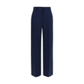 Max Mara Blaue Hose aus Wolle Oves Aries