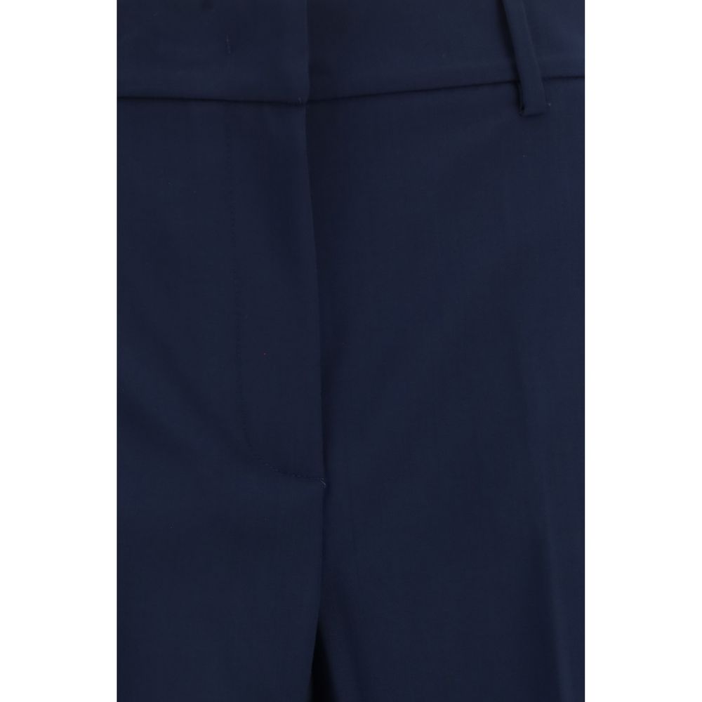 Max Mara Blaue Hose aus Wolle Oves Aries