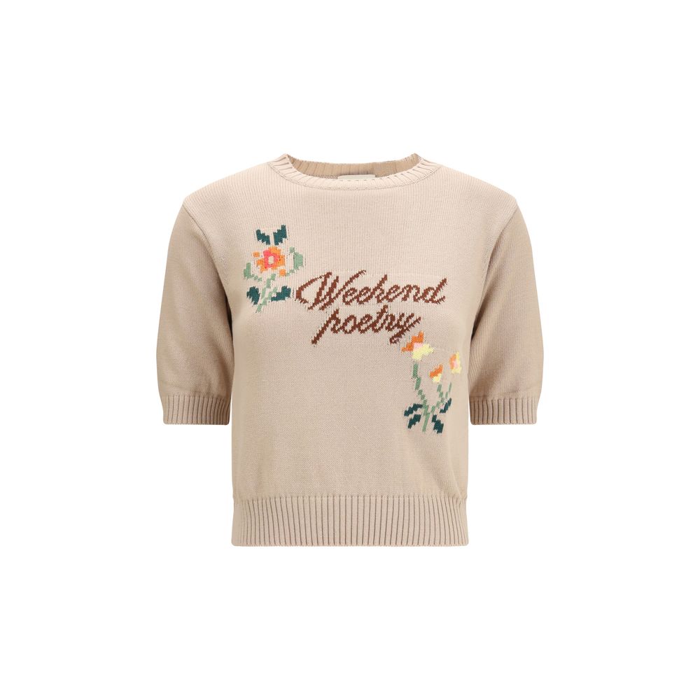 Max Mara Beige Baumwoll-Sweatshirt