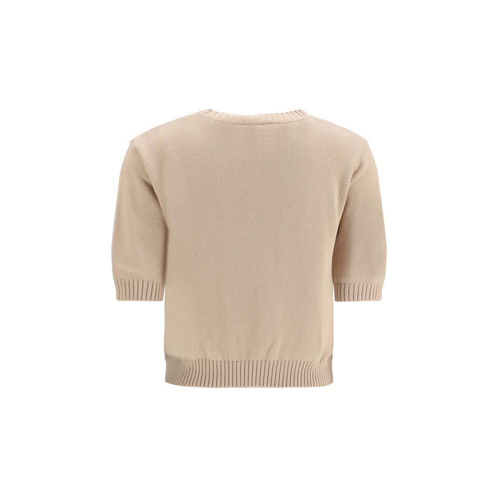 Max Mara Beige Baumwoll-Sweatshirt