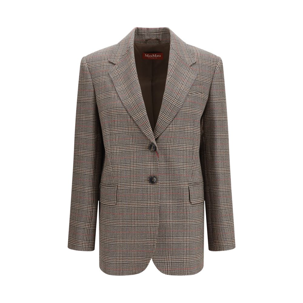 Max Mara Brauner Woll-Blazer Aries