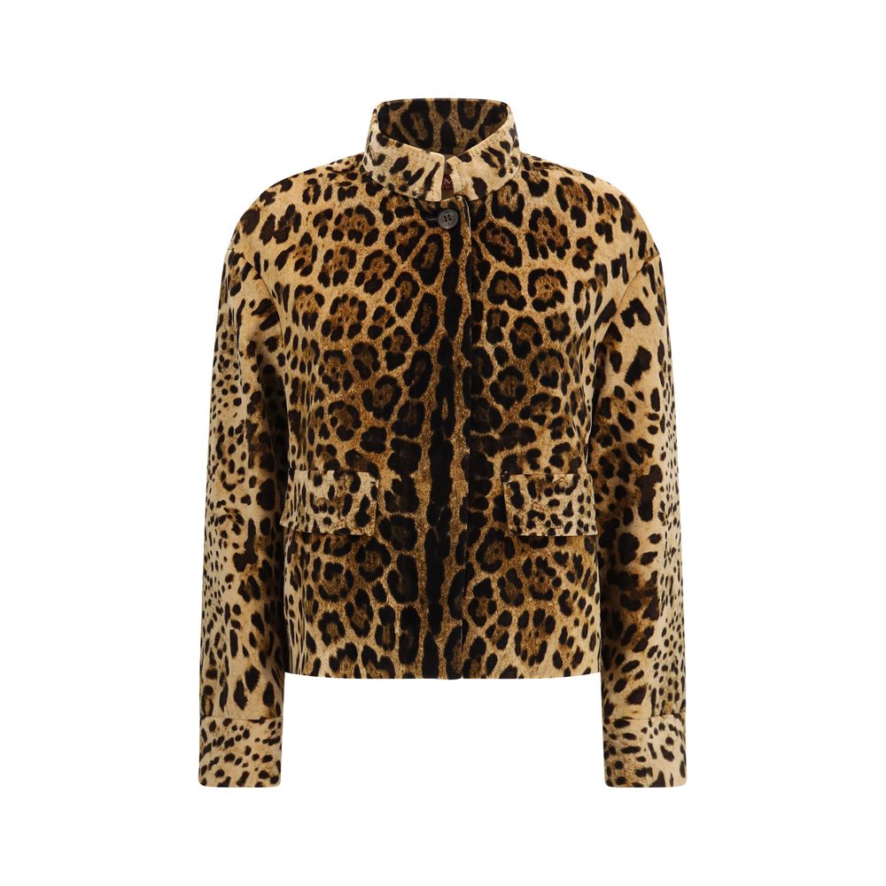 Max Mara Braune Baumwolljacke in voller Länge