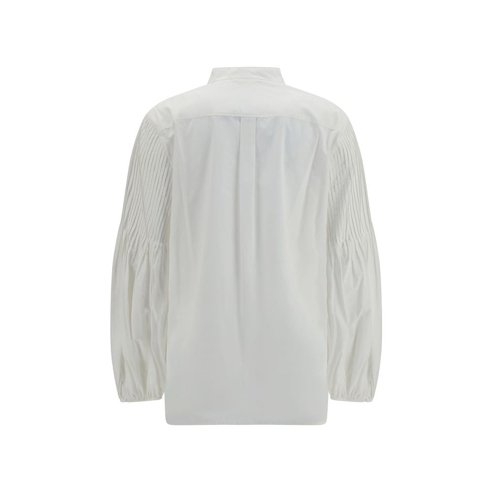 Max Mara Weiße Baumwollbluse