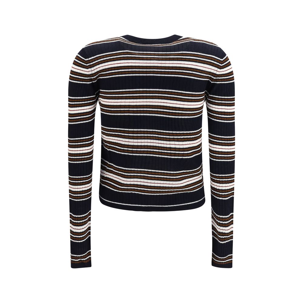 Max Mara Blauer Seiden-Cardigan