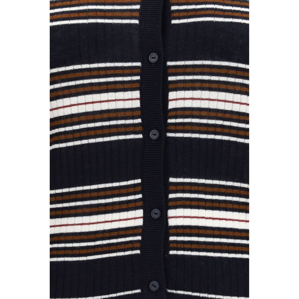 Max Mara Blauer Seiden-Cardigan