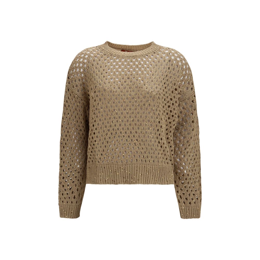 Max Mara Beige Baumwoll-Sweatshirt