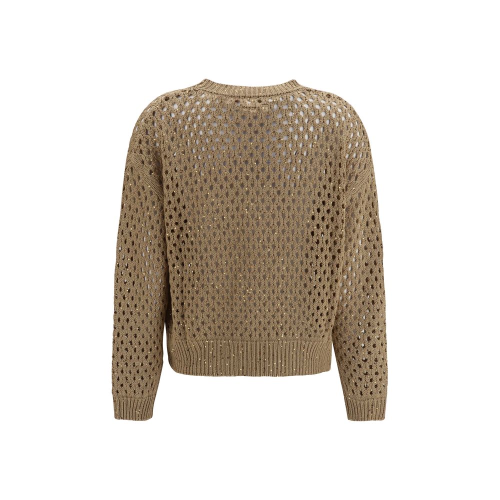 Max Mara Beige Baumwoll-Sweatshirt