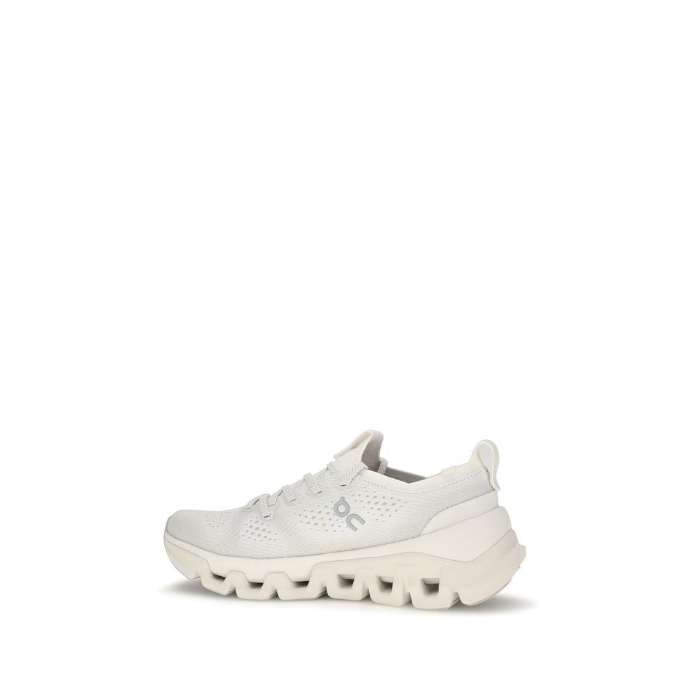 ON Weiße Stoff-Sneaker im Athletic-Look