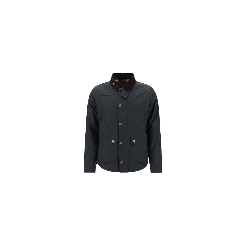 Barbour Schwarze Baumwoll-Shell-Jacke