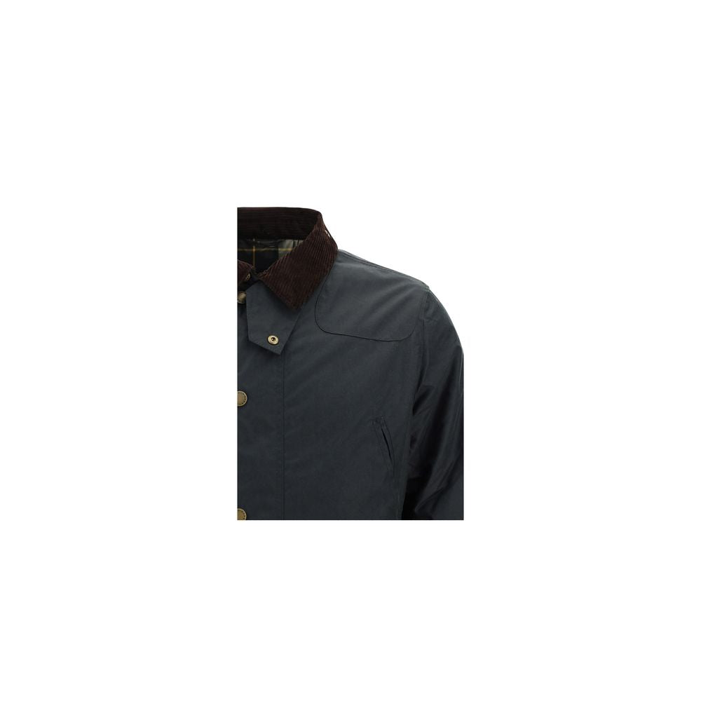 Barbour Schwarze Baumwoll-Shell-Jacke