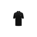 Prada Schwarzes Polohemd aus Wolle Oves Aries