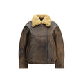 R13 Braune Lammlederjacke Ovis Aries Aries