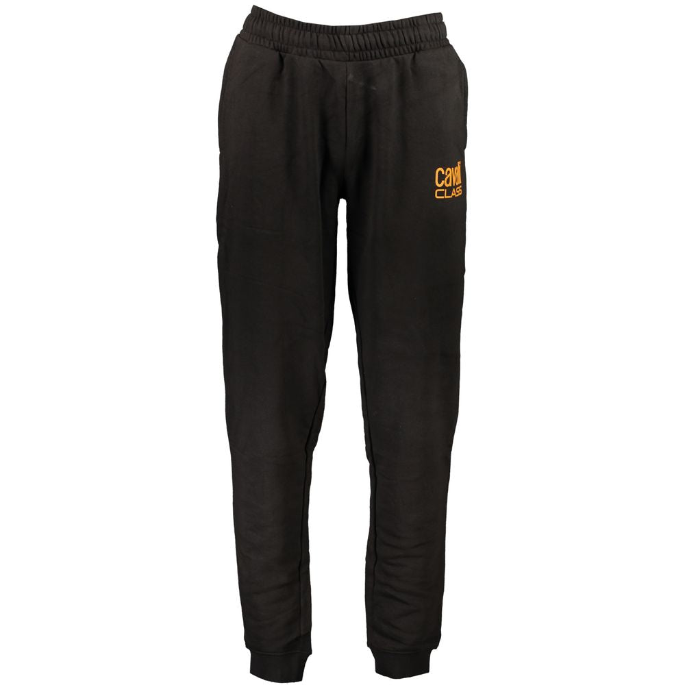Cavalli Class Schwarze Baumwollhose für Herren