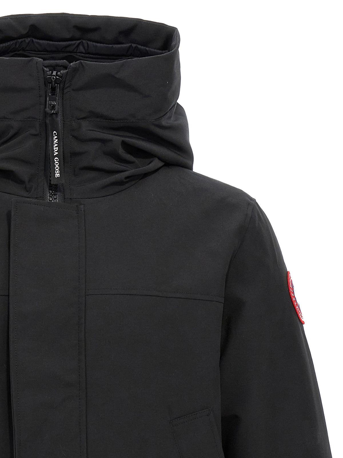 Canada Goose Schwarzer Parka aus Polyester