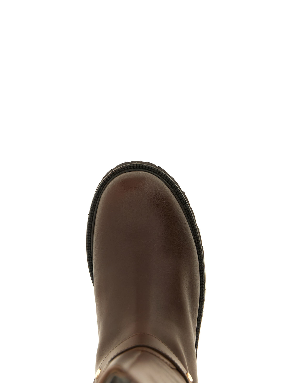 Twinset Braun Leder Over The Knee