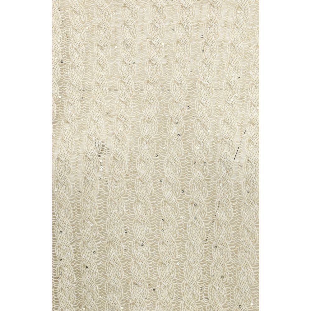 Brunello Cucinelli Beige Leinen Sweatshirt