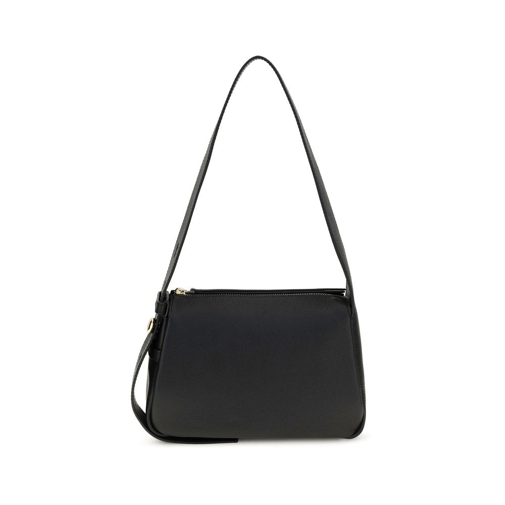 Tory Burch Schwarze Bos Taurus Kalbsleder Schultertasche