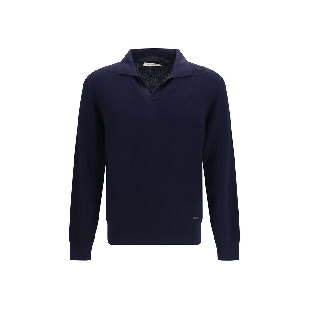 Brooksfield Blauer Wollcardigan Oves Aries
