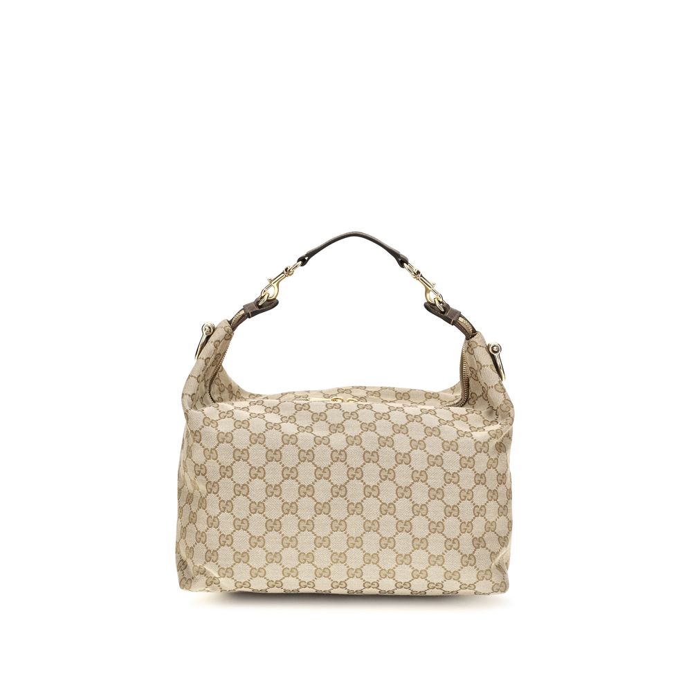 Gucci Beige Stoff-Schultertasche
