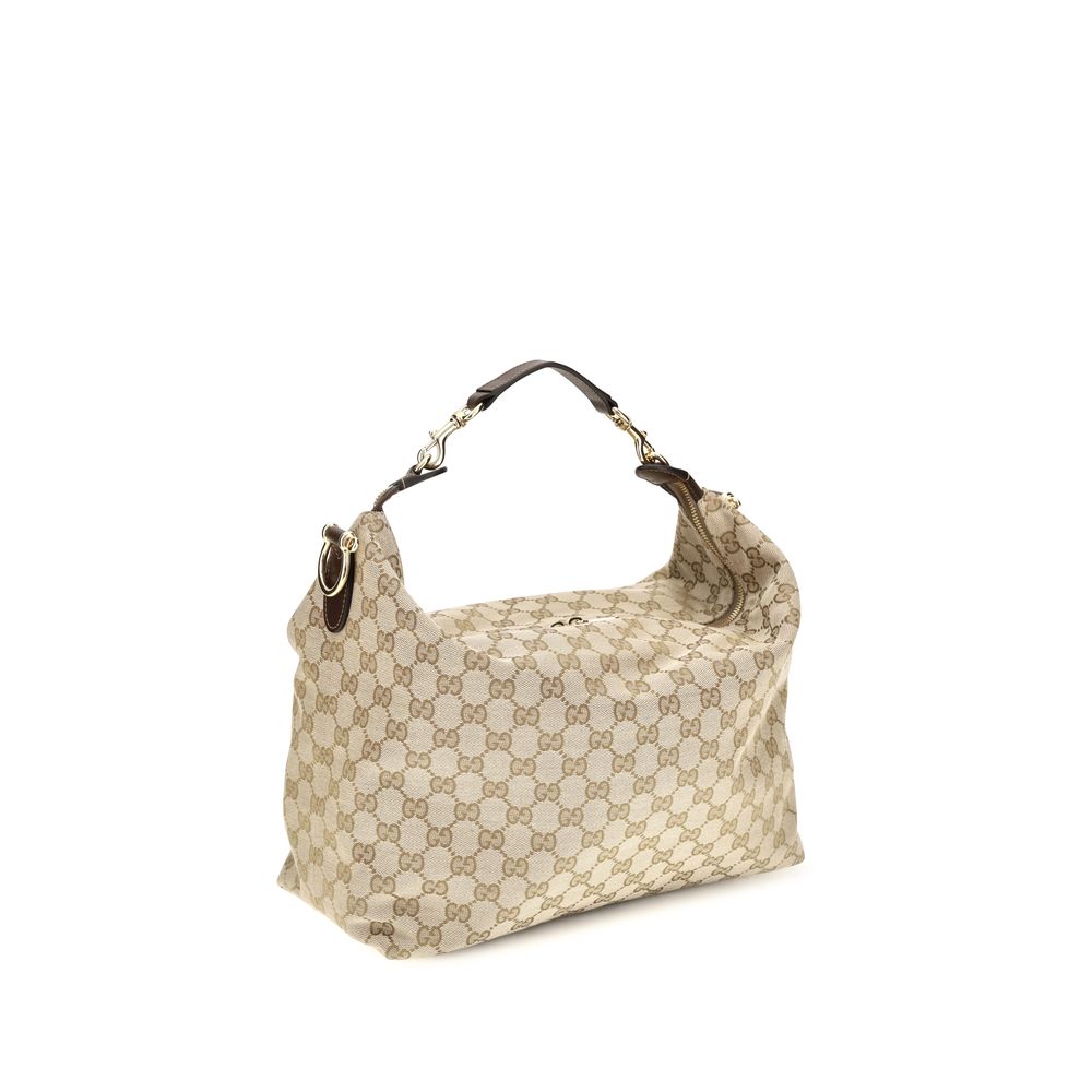 Gucci Beige Stoff-Schultertasche