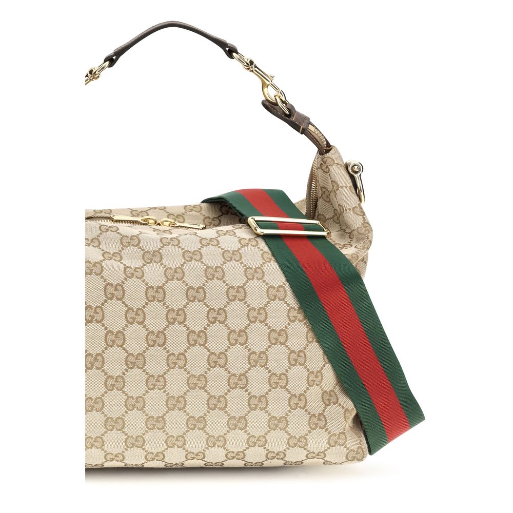 Gucci Beige Stoff-Schultertasche