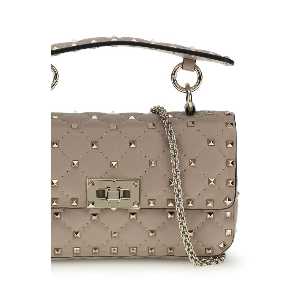 Valentino Garavani Pink Calf Leather Bos Taurus Handtasche