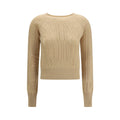Ermanno Scervino Beiger Kaschmirpullover