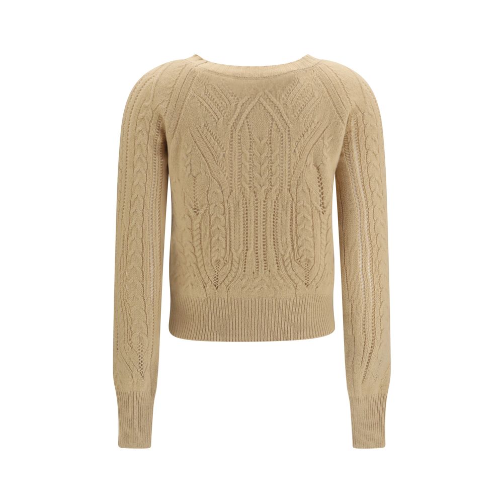 Ermanno Scervino Beiger Kaschmirpullover