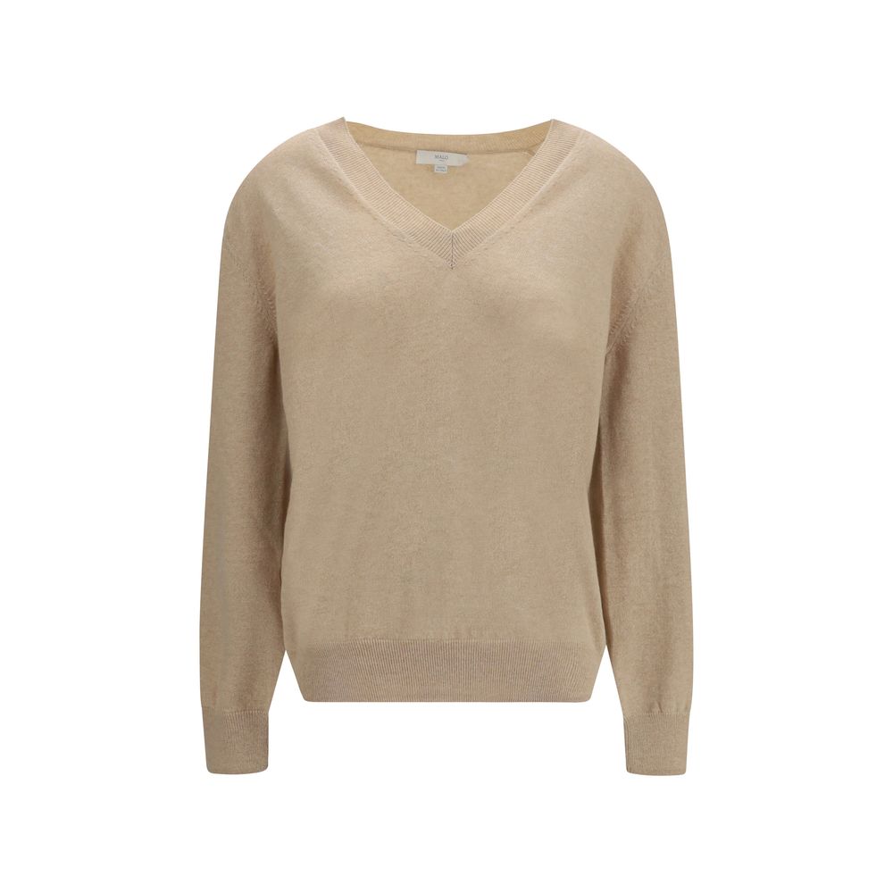 Malo Beiger Kaschmirpullover