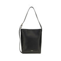 Jil Sander Schwarze Kalbsleder Bos Taurus Handtasche