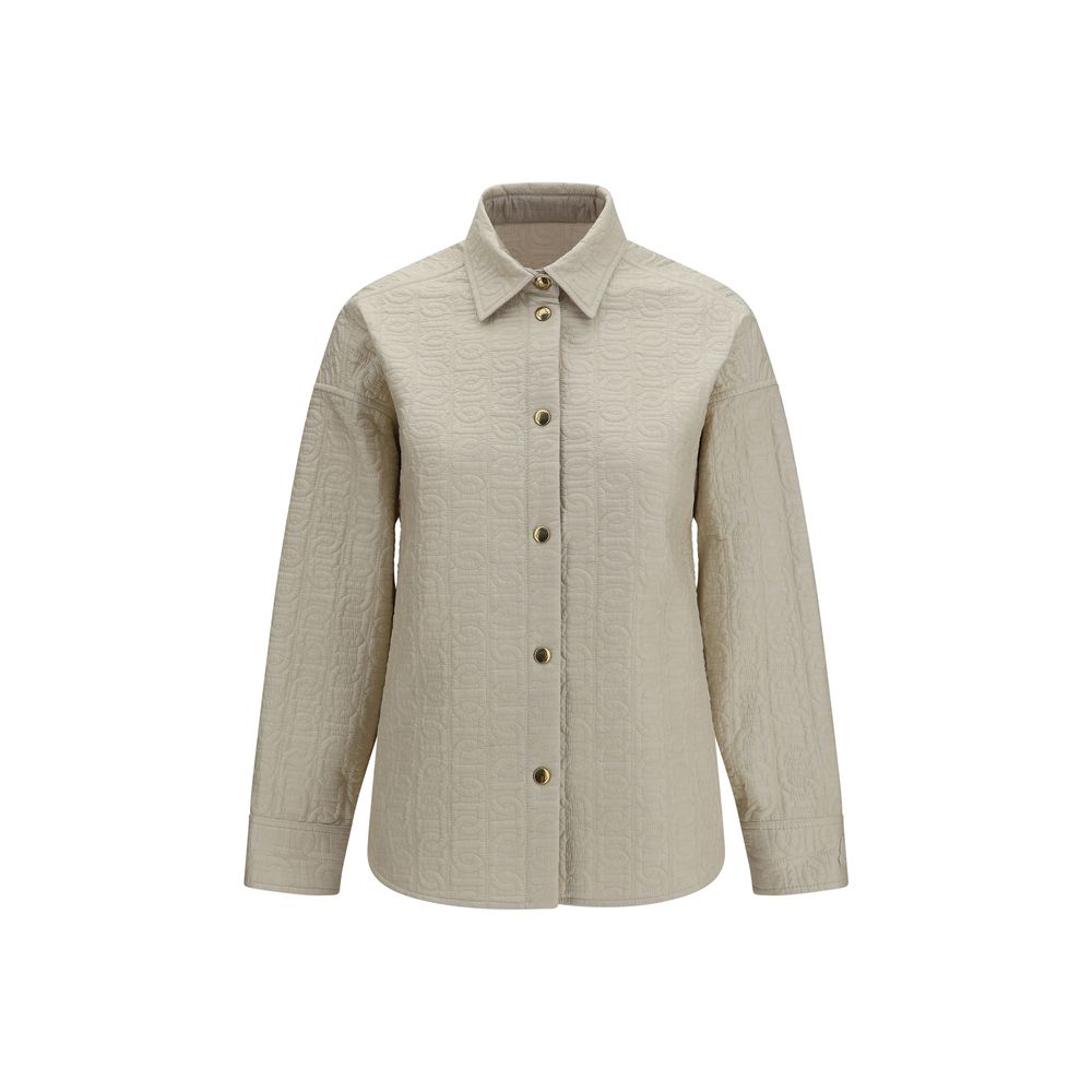 Moncler Beige Polyamid Steppjacke