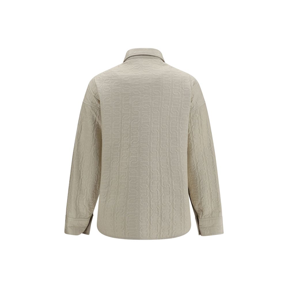 Moncler Beige Polyamid Steppjacke