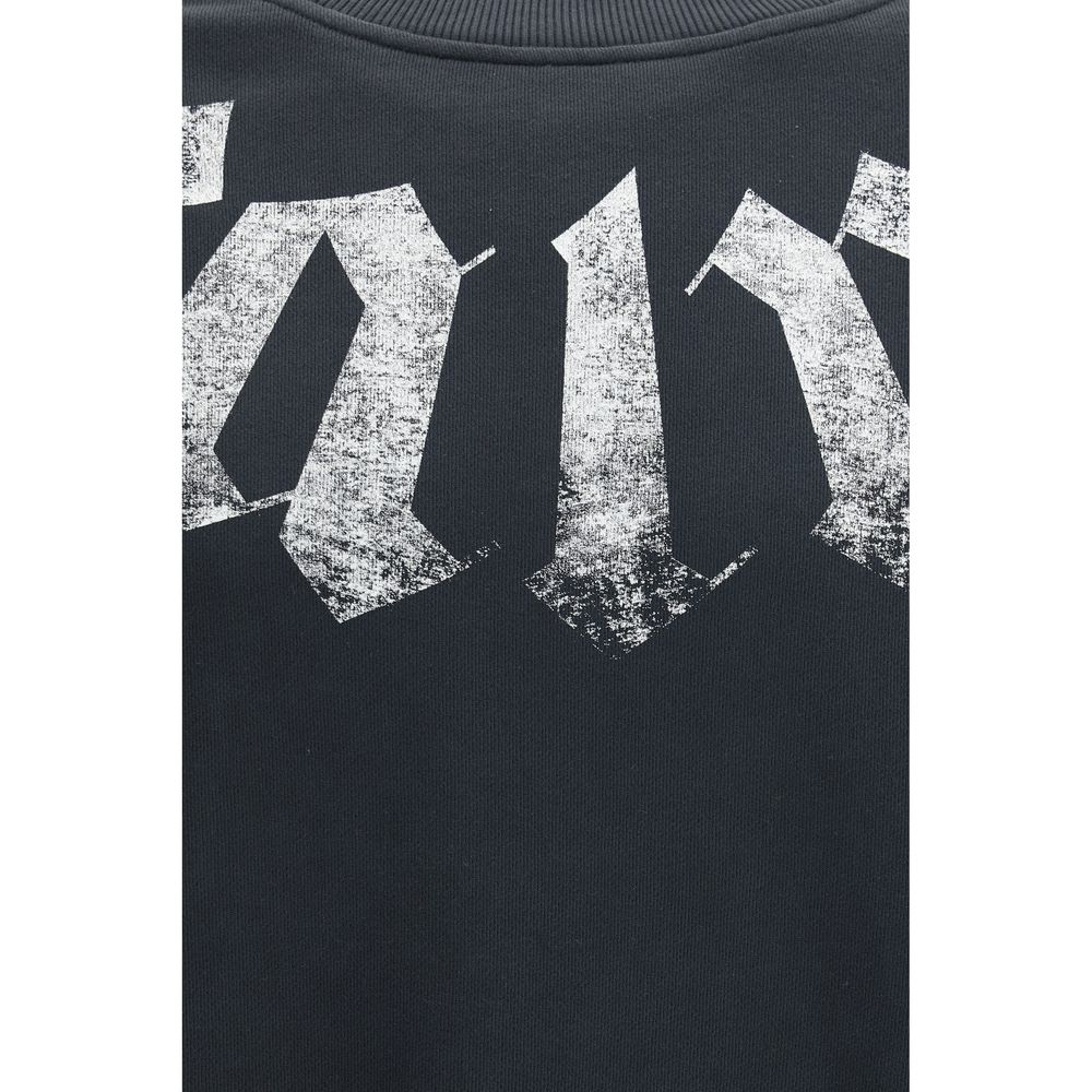 Palm Angels Schwarzer Baumwoll-Sweatshirt