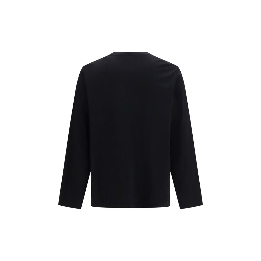 Canada Goose Schwarzes Langarm-T-Shirt aus Baumwolle