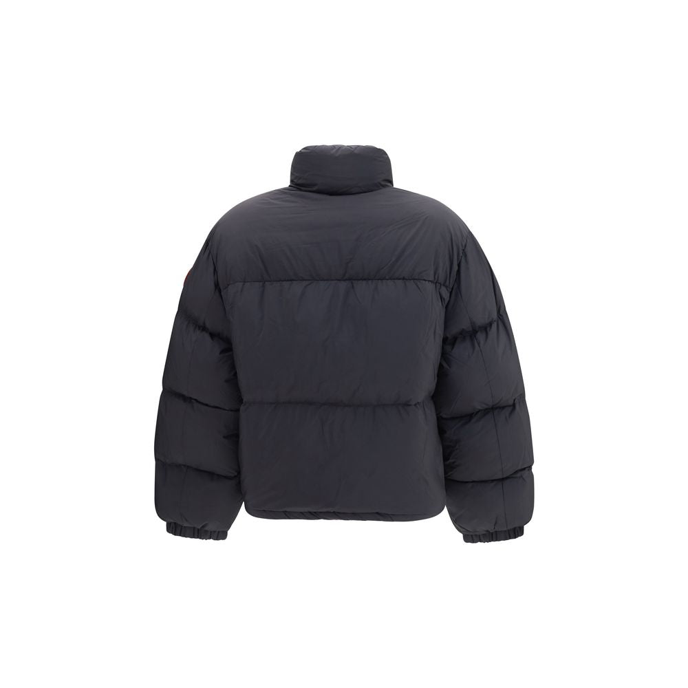 Canada Goose Schwarze Polyamid-Jacke in voller Länge