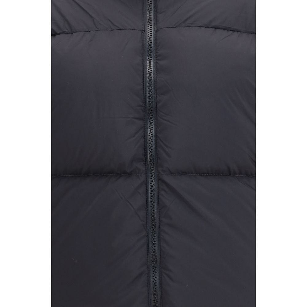 Canada Goose Schwarze Polyamid-Jacke in voller Länge