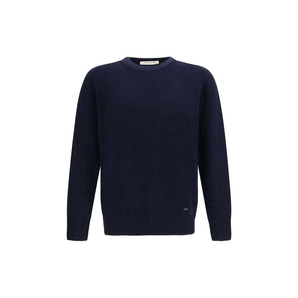 Brooksfield Blauer Wollpullover Oves Aries