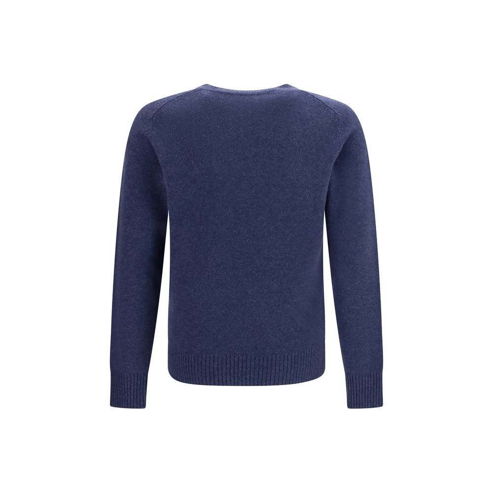 Brooksfield Blauer Kaschmirpullover