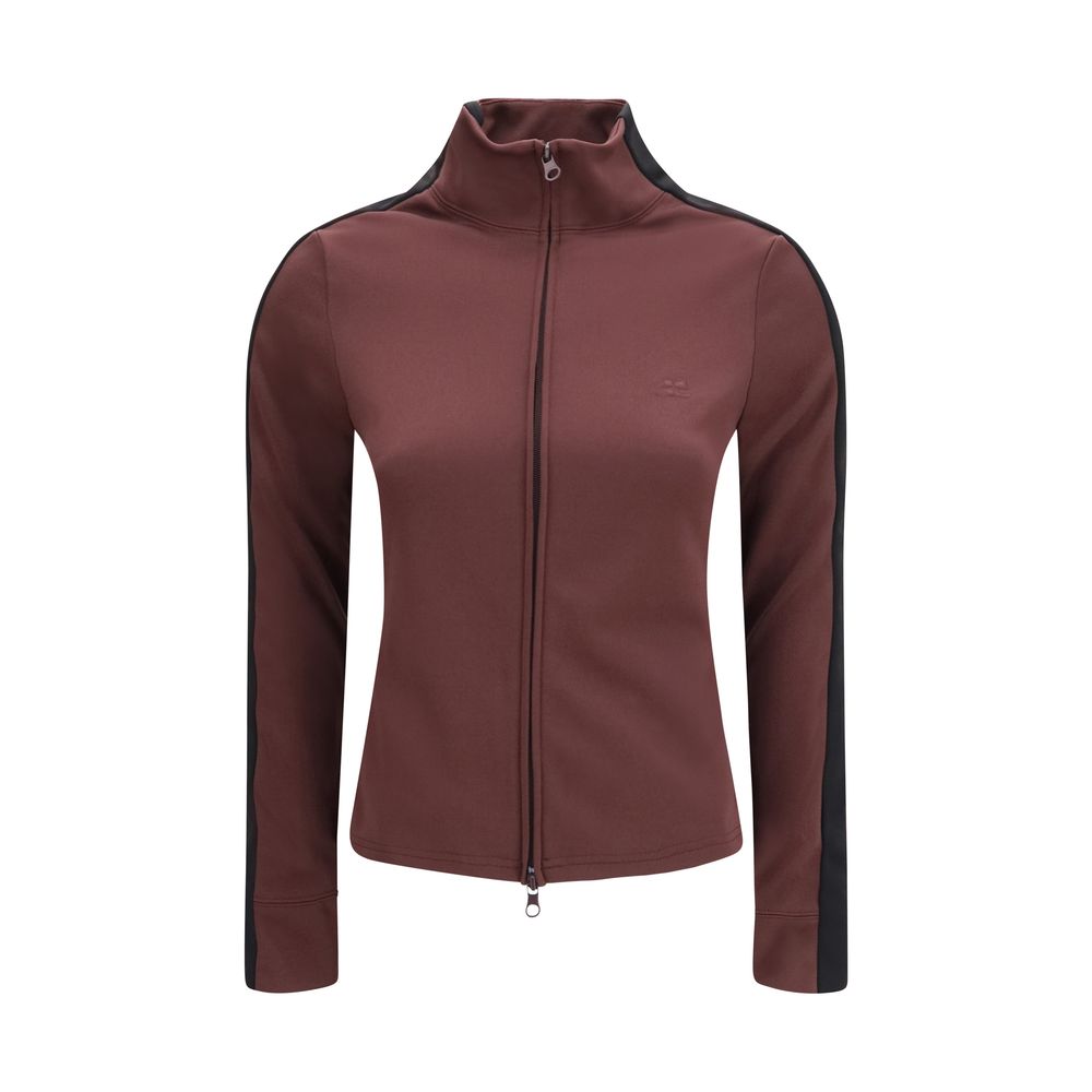 Courrèges Sweatshirt in Bordeaux aus Polyester