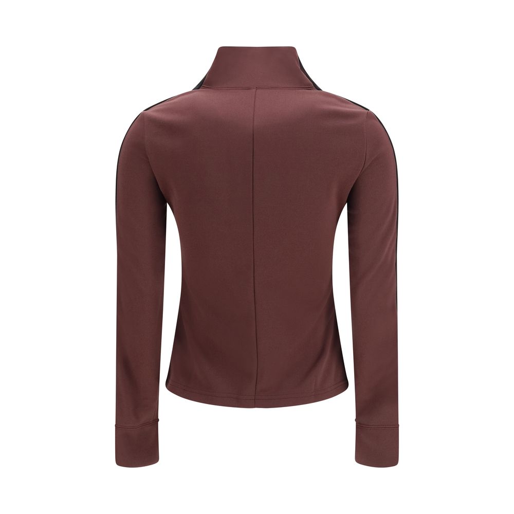 Courrèges Sweatshirt in Bordeaux aus Polyester
