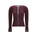Courrèges Bordeaux Viskose Sweatshirt