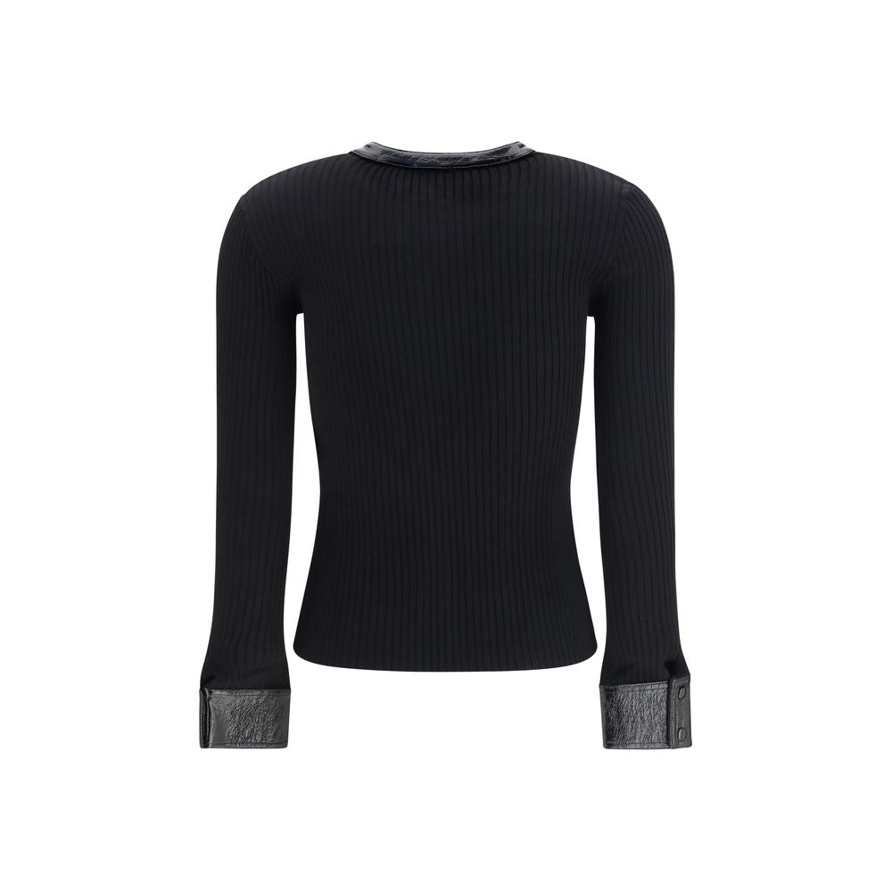 Courrèges Schwarzer Cardigan aus Viskose