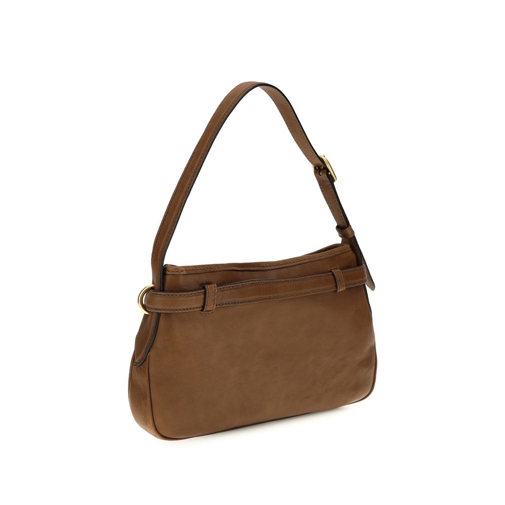 Miu Miu Braune Lammleder Schultertasche Ovis Aries Aries