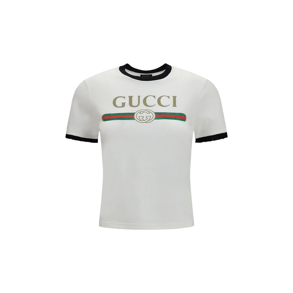 Gucci Weißes Baumwoll-T-Shirt