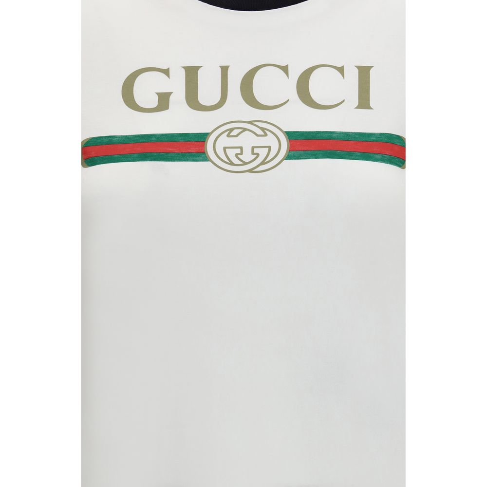 Gucci Weißes Baumwoll-T-Shirt